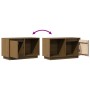 Mueble de TV madera maciza de pino marrón miel 74x35x44 cm en Muebles TV | Comprar online en Foru.es