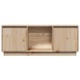 Mueble de TV de madera maciza de pino 110,5x35x44 cm en Muebles TV | Comprar online en Foru.es