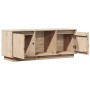 Mueble de TV de madera maciza de pino 110,5x35x44 cm en Muebles TV | Comprar online en Foru.es