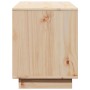 Mueble de TV de madera maciza de pino 110,5x35x44 cm en Muebles TV | Comprar online en Foru.es