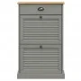 Zapatero VIGO madera maciza de pino gris 60x35x96 cm de vidaXL, Zapateros y organizadores de calzado - Ref: Foro24-353171, Pr...