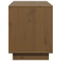 Mueble para TV madera maciza de pino marrón miel 110,5x35x44 cm en Muebles TV | Comprar online en Foru.es