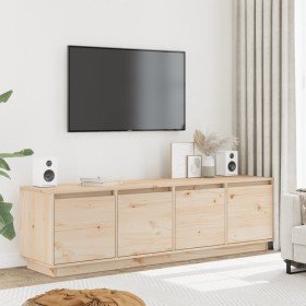 Mueble de TV de madera maciza de pino 156x37x45 cm en Muebles TV | Comprar online en Foru.es