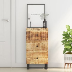 Aparador con 3 cajones hierro madera maciza mango 40x33,5x75 cm de vidaXL, Aparadores - Ref: Foro24-352905, Precio: 132,69 €,...