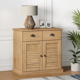 Aparador con cajones VIGO madera maciza pino 78x40x75 cm by vidaXL, Sideboards - Ref: Foro24-353202, Price: 194,64 €, Discoun...