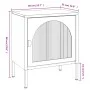 Mesita de noche vidrio y acero negro 50x35x60 cm de vidaXL, Mesitas de noche - Ref: Foro24-352997, Precio: 101,14 €, Descuent...