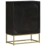 Aparador con 2 puertas madera mango negro y dorado 55x30x75 cm de vidaXL, Aparadores - Ref: Foro24-352042, Precio: 230,40 €, ...
