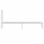 Metal bed frame with white headboard 90x200 cm by vidaXL, Beds and slatted bases - Ref: Foro24-352361, Price: 61,61 €, Discou...