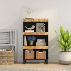 Armario auxiliar madera maciza de mango 60x33x107 cm de vidaXL, Mesitas de noche - Ref: Foro24-352889, Precio: 129,93 €, Desc...