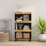 Beistellschrank aus massivem Mangoholz, 60 x 33 x 107 cm von vidaXL, Nachttische - Ref: Foro24-352889, Preis: 129,93 €, Rabat...