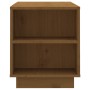 Mueble de TV madera maciza de pino marrón miel 110x35x40,5 cm en Muebles TV | Comprar online en Foru.es