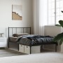 Estructura de cama con cabecero metal negro 100x200 cm de vidaXL, Camas y somieres - Ref: Foro24-352475, Precio: 76,63 €, Des...