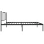 Estructura de cama con cabecero metal negro 100x200 cm de vidaXL, Camas y somieres - Ref: Foro24-352475, Precio: 76,63 €, Des...