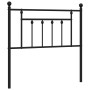 Cabecero de metal negro 90 cm de vidaXL, Cabeceros y pies de cama - Ref: Foro24-353565, Precio: 33,36 €, Descuento: %