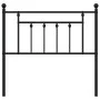 Kopfteil aus schwarzem Metall, 90 cm von vidaXL, Kopf- und Fußteile - Ref: Foro24-353565, Preis: 32,71 €, Rabatt: %