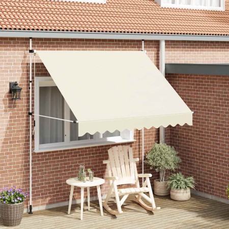 Toldo retráctil de operación manual 250 cm crema en Toldos | Comprar online en Foru.es