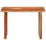 Mesa de comedor madera maciza de acacia 110x50x76 cm de vidaXL, Mesas de cocina y de comedor - Ref: Foro24-353317, Precio: 23...