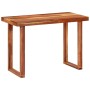 Mesa de comedor madera maciza de acacia 110x50x76 cm de vidaXL, Mesas de cocina y de comedor - Ref: Foro24-353317, Precio: 23...