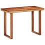 Mesa de comedor madera maciza de acacia 110x50x76 cm de vidaXL, Mesas de cocina y de comedor - Ref: Foro24-353317, Precio: 23...
