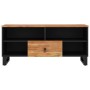 Mueble de TV madera acacia y madera contrachapada 100x33x46 cm de vidaXL, Muebles TV - Ref: Foro24-351971, Precio: 76,53 €, D...