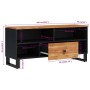 Mueble de TV madera acacia y madera contrachapada 100x33x46 cm de vidaXL, Muebles TV - Ref: Foro24-351971, Precio: 76,53 €, D...