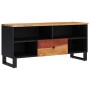 Mueble de TV madera acacia y madera contrachapada 100x33x46 cm de vidaXL, Muebles TV - Ref: Foro24-351971, Precio: 76,53 €, D...