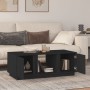 Mesa de centro de madera maciza de pino negro 110x50x40 cm en Mesas de centro | Comprar online en Foru.es