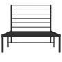 Estructura de cama con cabecero metal negro 75x190 cm de vidaXL, Camas y somieres - Ref: Foro24-352309, Precio: 57,50 €, Desc...