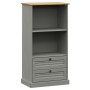 Librería VIGO madera maciza de pino gris 60x35x114,5 cm de vidaXL, Librerías y estanterías - Ref: Foro24-353186, Precio: 141,...