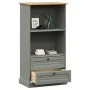Librería VIGO madera maciza de pino gris 60x35x114,5 cm de vidaXL, Librerías y estanterías - Ref: Foro24-353186, Precio: 132,...