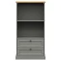 Librería VIGO madera maciza de pino gris 60x35x114,5 cm de vidaXL, Librerías y estanterías - Ref: Foro24-353186, Precio: 132,...