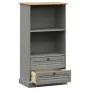 Librería VIGO madera maciza de pino gris 60x35x114,5 cm de vidaXL, Librerías y estanterías - Ref: Foro24-353186, Precio: 132,...