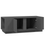 Mesa de centro de madera maciza de pino gris 110x50x40 cm en Mesas de centro | Comprar online en Foru.es