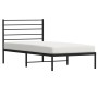 Estructura de cama con cabecero metal negro 107x203 cm de vidaXL, Camas y somieres - Ref: Foro24-352315, Precio: 77,00 €, Des...
