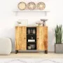 Aparador con 2 puertas madera maciza de mango 90x33x75 cm de vidaXL, Aparadores - Ref: Foro24-352925, Precio: 196,64 €, Descu...