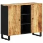 Aparador con 2 puertas madera maciza de mango 90x33x75 cm de vidaXL, Aparadores - Ref: Foro24-352925, Precio: 196,64 €, Descu...