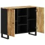 Aparador con 2 puertas madera maciza de mango 90x33x75 cm de vidaXL, Aparadores - Ref: Foro24-352925, Precio: 196,64 €, Descu...