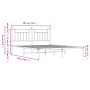 Estructura de cama con cabecero metal negro 183x213 cm de vidaXL, Camas y somieres - Ref: Foro24-353542, Precio: 116,01 €, De...