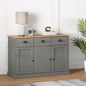 Aparador con cajones VIGO madera maciza pino gris 113x40x75 cm de vidaXL, Aparadores - Ref: Foro24-353192, Precio: 213,89 €, ...