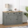 Aparador con cajones VIGO madera maciza pino gris 113x40x75 cm de vidaXL, Aparadores - Ref: Foro24-353192, Precio: 213,89 €, ...