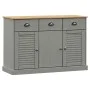 Aparador con cajones VIGO madera maciza pino gris 113x40x75 cm de vidaXL, Aparadores - Ref: Foro24-353192, Precio: 213,89 €, ...