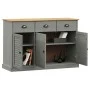 Aparador con cajones VIGO madera maciza pino gris 113x40x75 cm de vidaXL, Aparadores - Ref: Foro24-353192, Precio: 213,89 €, ...