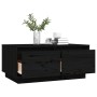 Mesa de centro de madera maciza de pino negro 80x50x35 cm en Mesas de centro | Comprar online en Foru.es