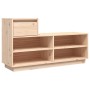 Mueble zapatero de madera maciza de pino 110x34x61 cm en Zapateros y organizadores de calzado | Comprar online en Foru.es