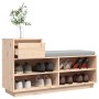 Mueble zapatero de madera maciza de pino 110x34x61 cm en Zapateros y organizadores de calzado | Comprar online en Foru.es