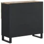 Aparador con 2 puertas madera maciza de mango 80x33x75 cm de vidaXL, Aparadores - Ref: Foro24-352921, Precio: 150,94 €, Descu...