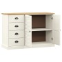 Aparador con cajones VIGO madera maciza pino blanco 113x40x75cm de vidaXL, Aparadores - Ref: Foro24-353188, Precio: 215,31 €,...