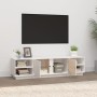 Mueble de TV madera maciza de pino blanco 156x40x40 cm en Muebles TV | Comprar online en Foru.es