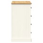 Aparador con cajones VIGO madera maciza pino blanco 113x40x75cm de vidaXL, Aparadores - Ref: Foro24-353188, Precio: 215,31 €,...