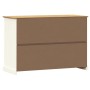 Aparador con cajones VIGO madera maciza pino blanco 113x40x75cm de vidaXL, Aparadores - Ref: Foro24-353188, Precio: 215,31 €,...